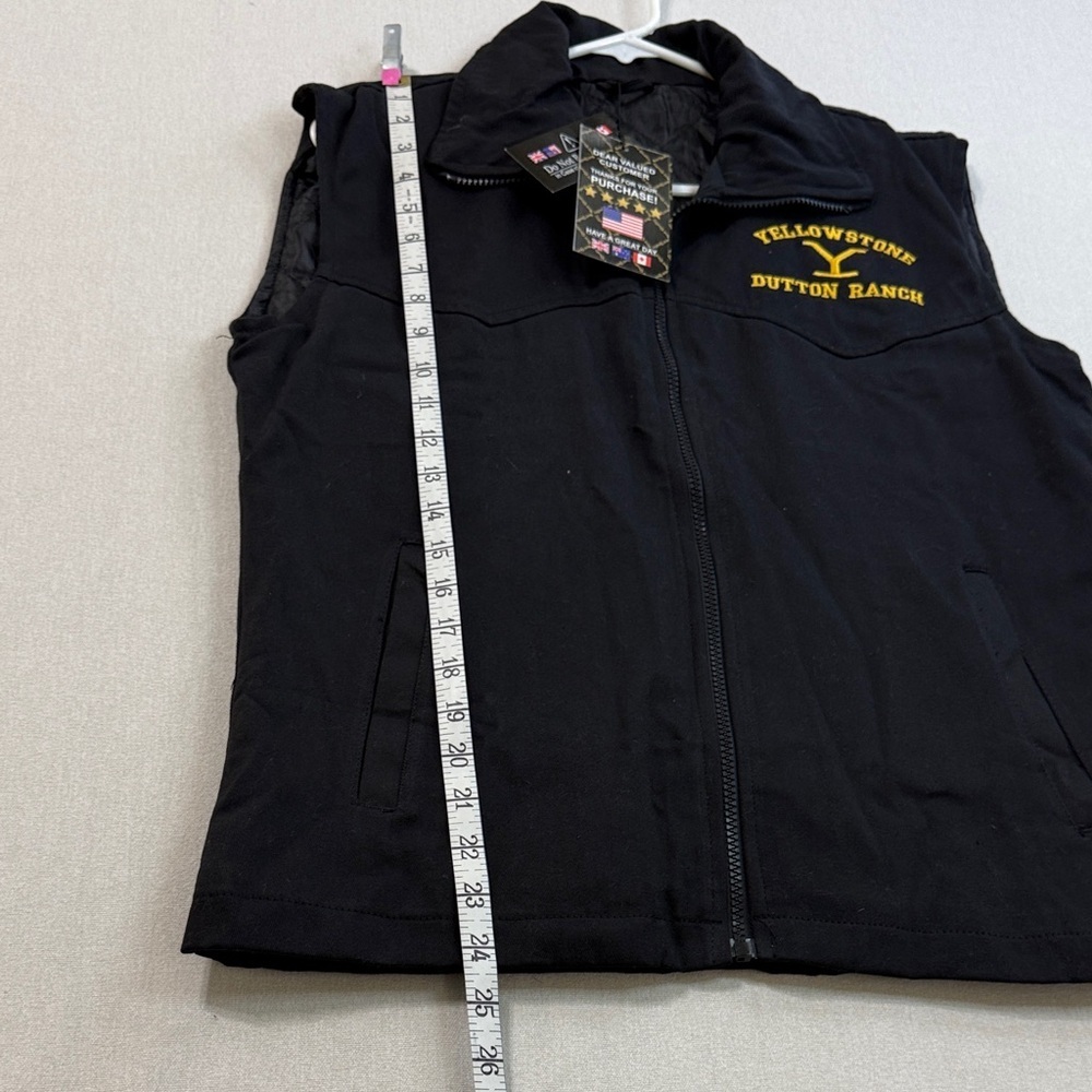 Yellowstone Dutton Ranch Kids Black Vest - Picture 3 of 8
